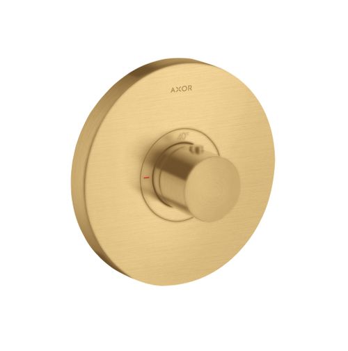 AXOR-HG-AXOR-ShowerSelect-Thermostat-HighFlow-Unterputz-rund-Brushed-Gold-Optic-36721250 gallery number 1